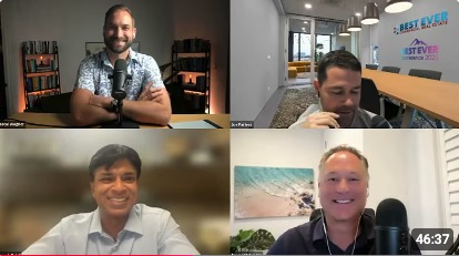 Pascal Wagner with three investors on a live DealStack video session